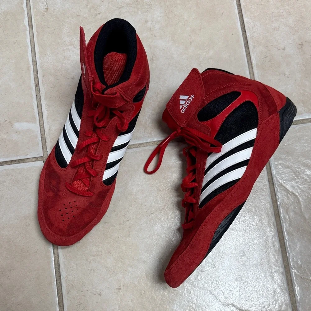 Adidas Pretereo 2.0 Wrestling Red and Black Sneakers